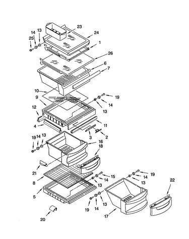 Refrigerator shelf