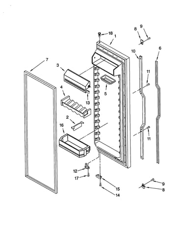 Refrigerator door