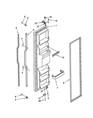 Freezer door