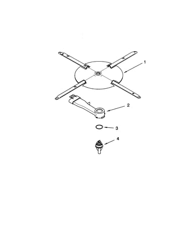 Lower washarm and strainer