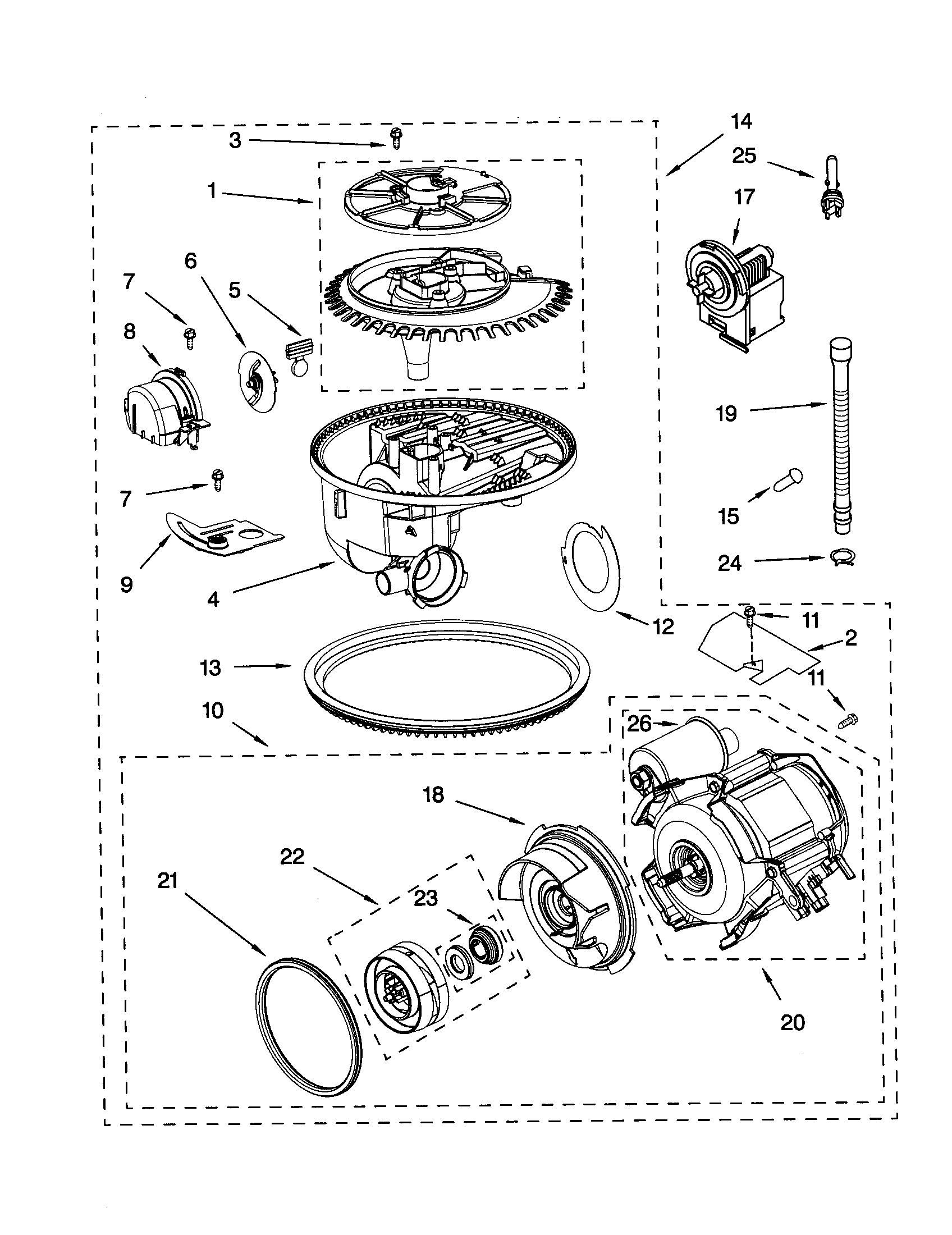 Pump and motor