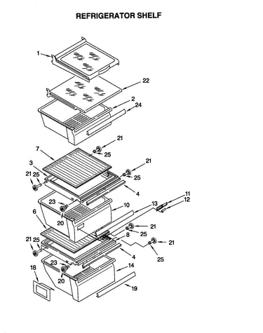 Refrigerator shelf