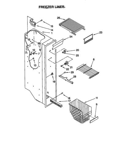 Freezer liner