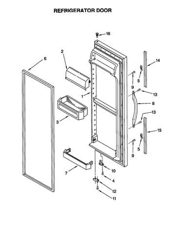 Refrigerator door