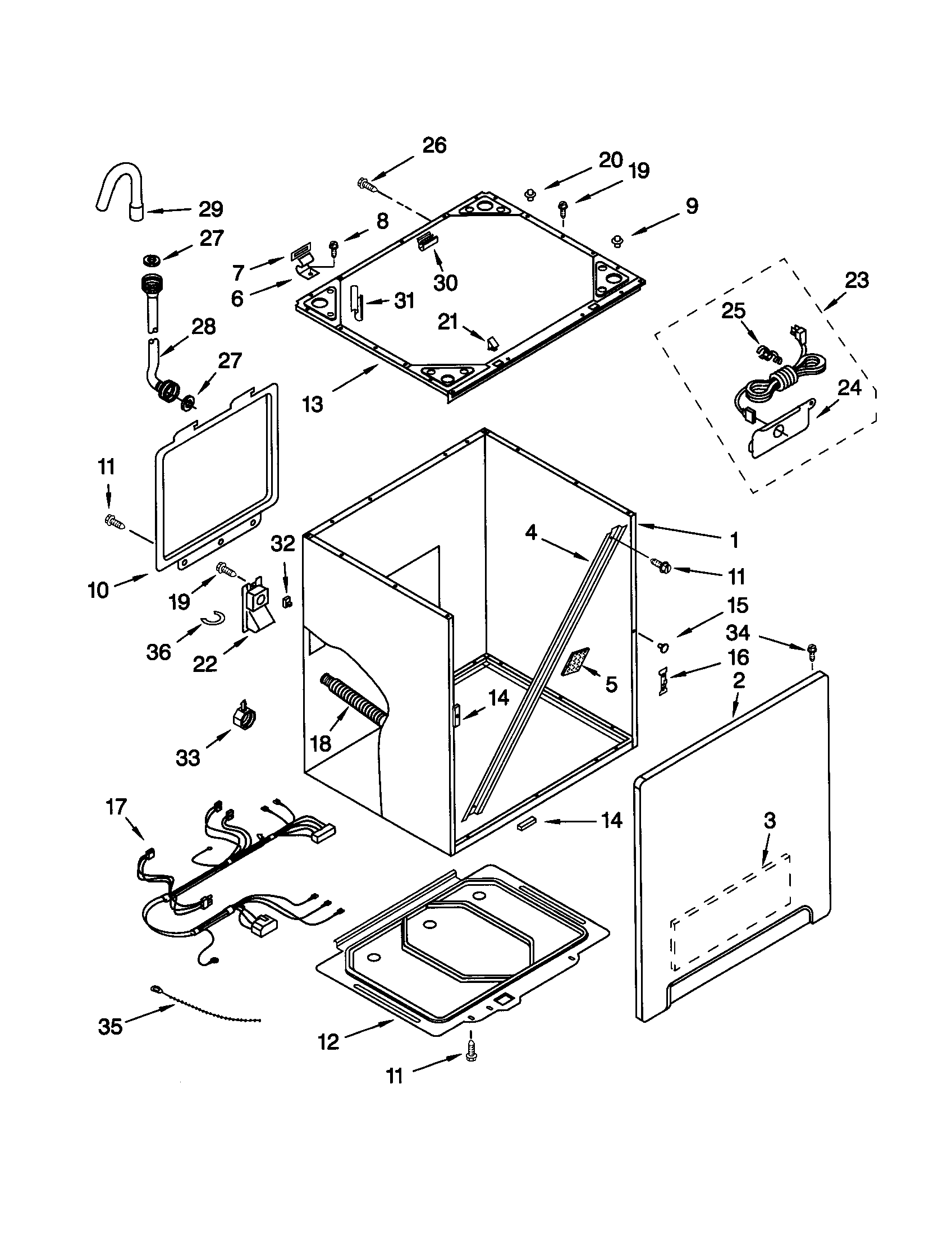 CABINET AND FRAME