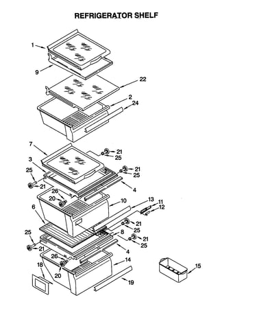 Refrigerator shelf