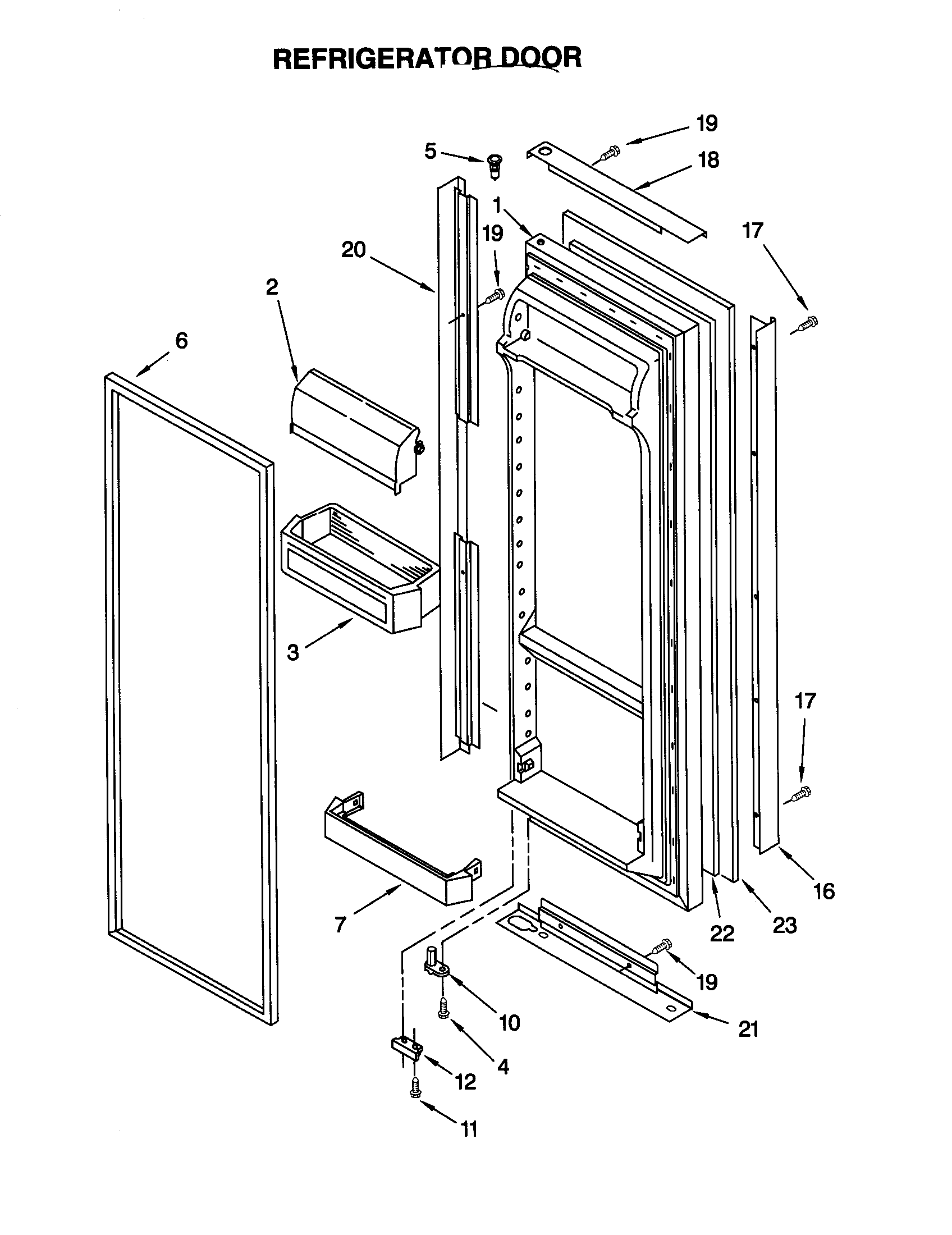Refrigerator door