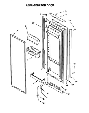 Refrigerator door