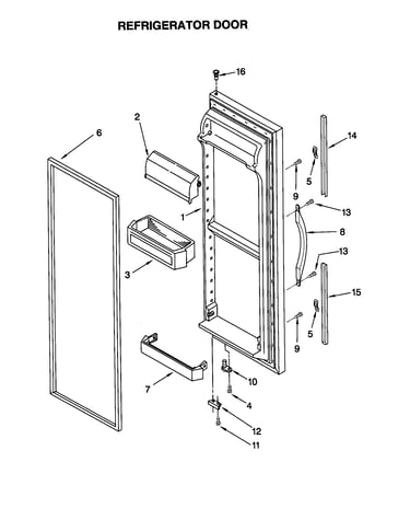 Refrigerator door
