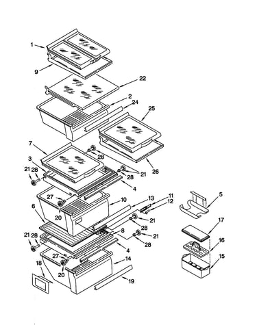 Refrigerator shelf