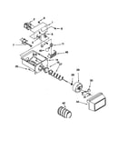 Motor and ice container