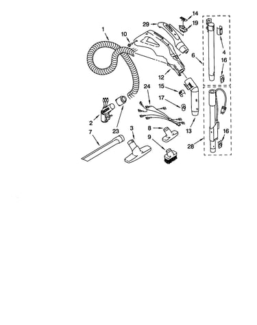Hose and attachment