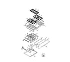 Frigidaire FGF379WECP top/drawer diagram