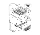 Kenmore 66516869992 upper dishrack and water feed diagram