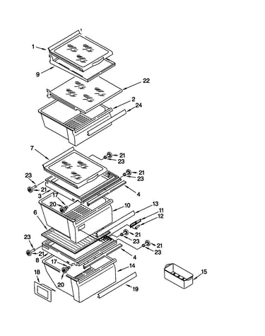 Refrigerator shelf