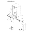 Amana ART2129AWR-PART2129AW0 ladders, lower cabinet diagram