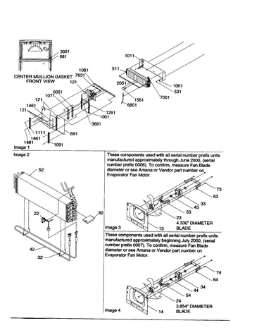 Evaporator fan motor assembly