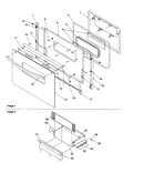 Oven door/storage drawer