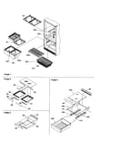 Shelving assemblies