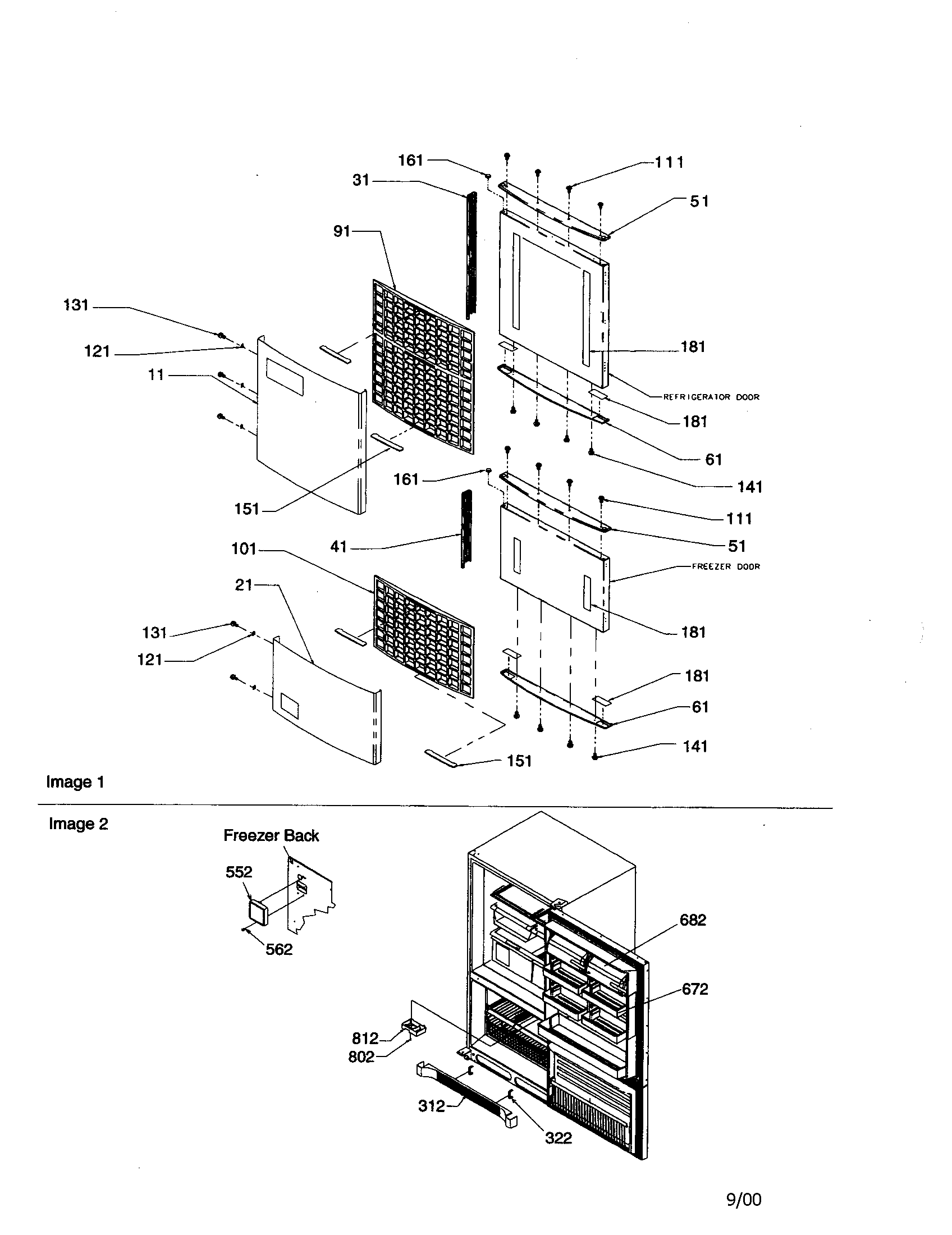 CONTROL PANELS, HANDLES AND GRILLE