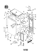 Cabinet liner and door