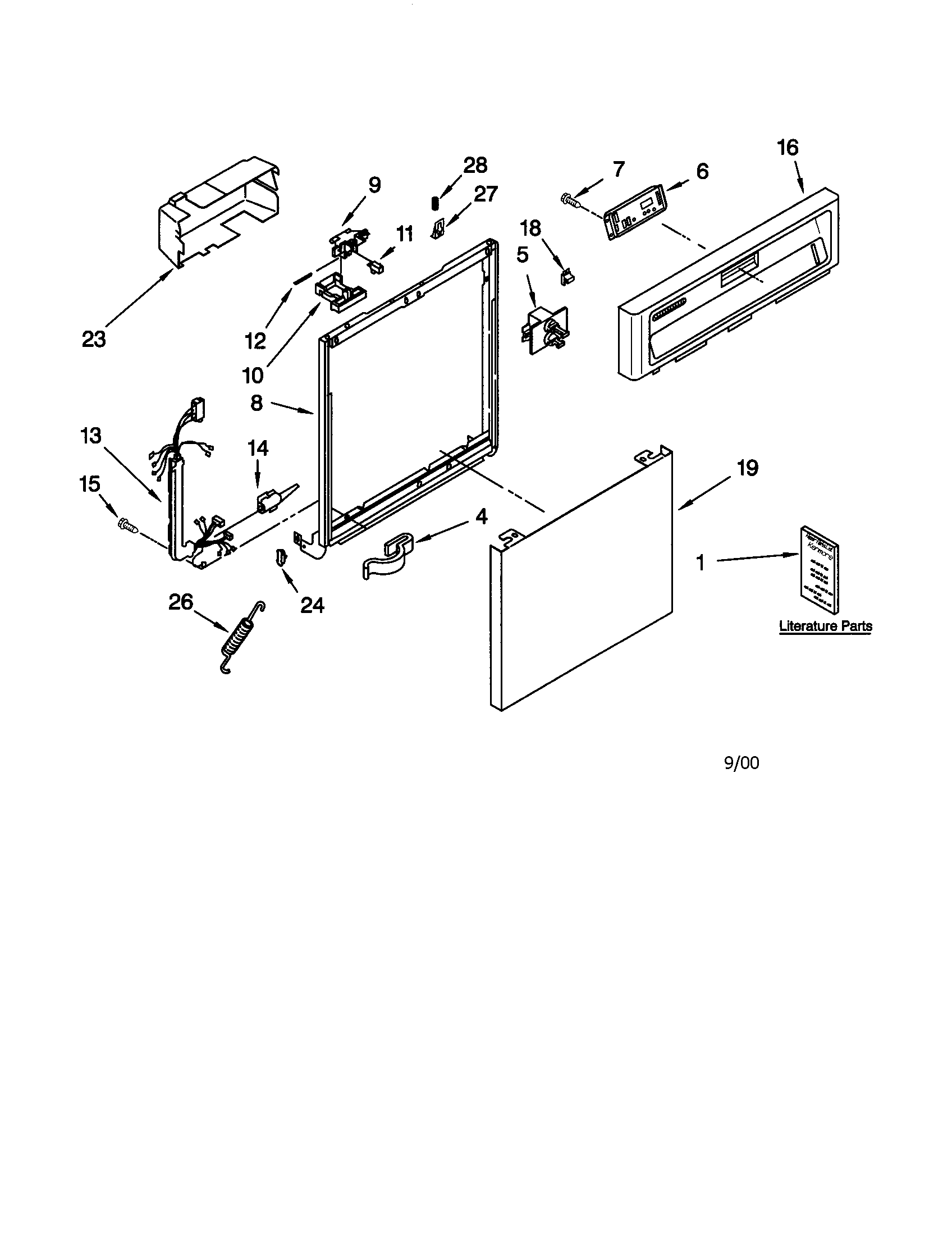 Frame and console