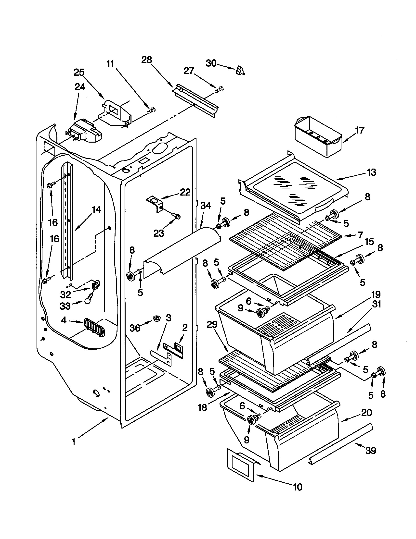 Refrigerator liner