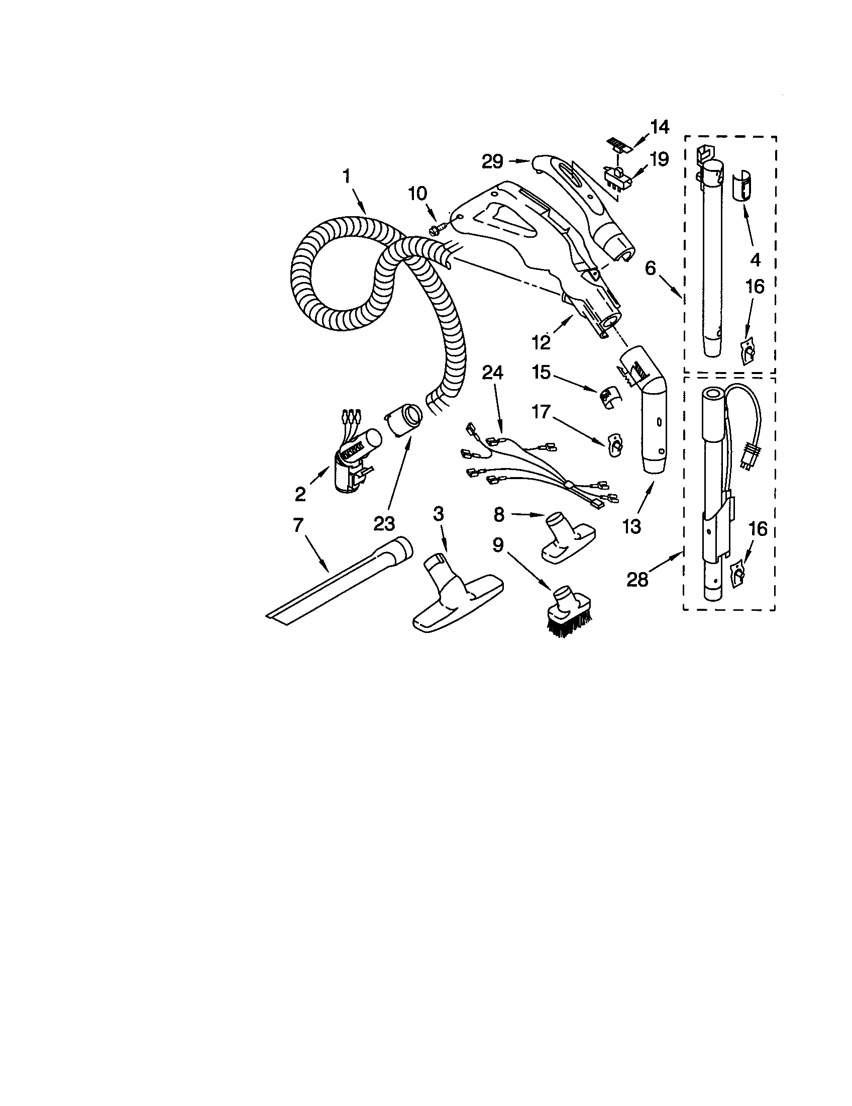Hose and attachments