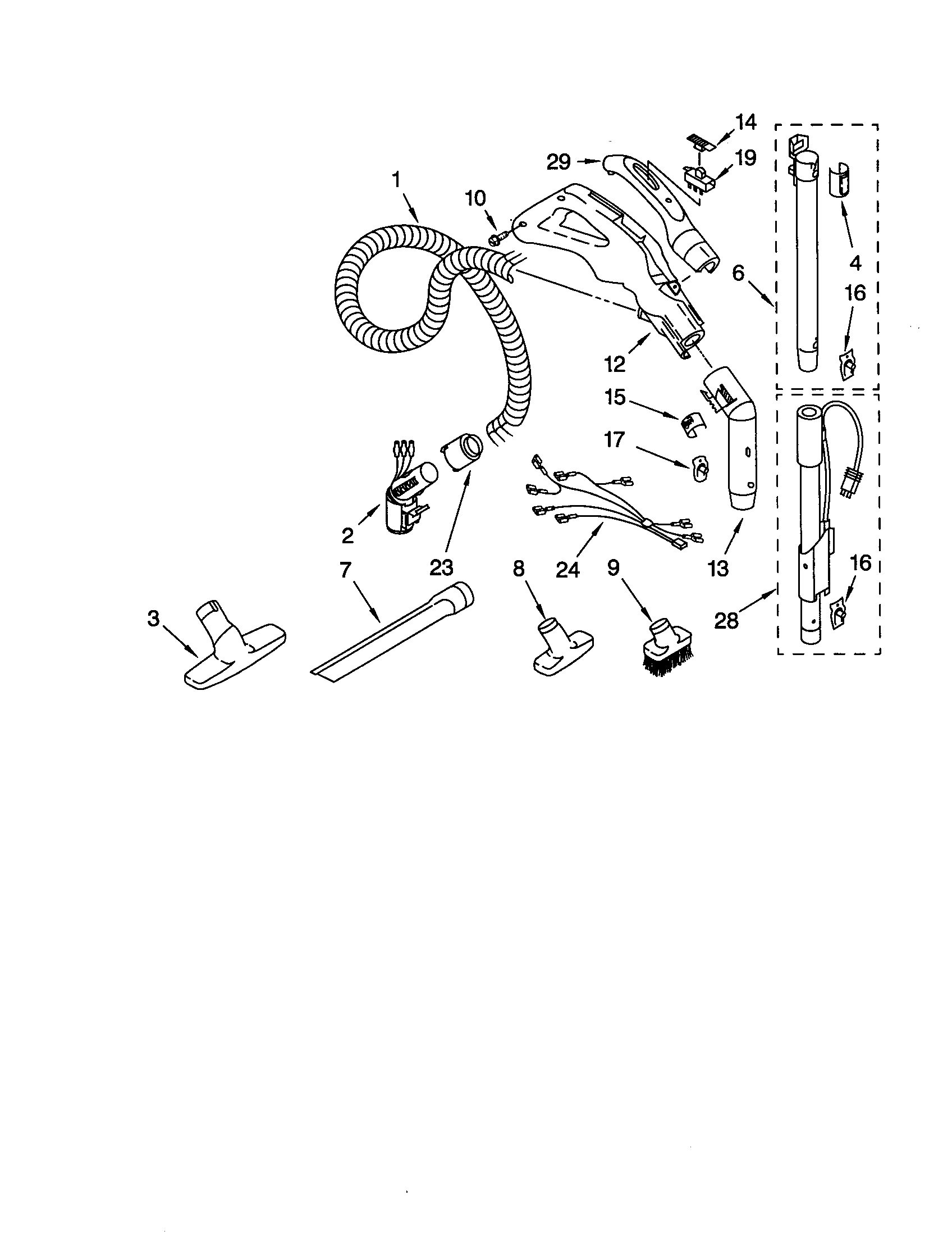 HOSE AND ATTACHMENTS