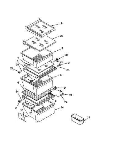 Refrigerator shelf