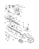 Motor and ice container