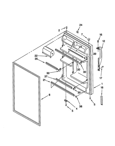 Refrigerator door