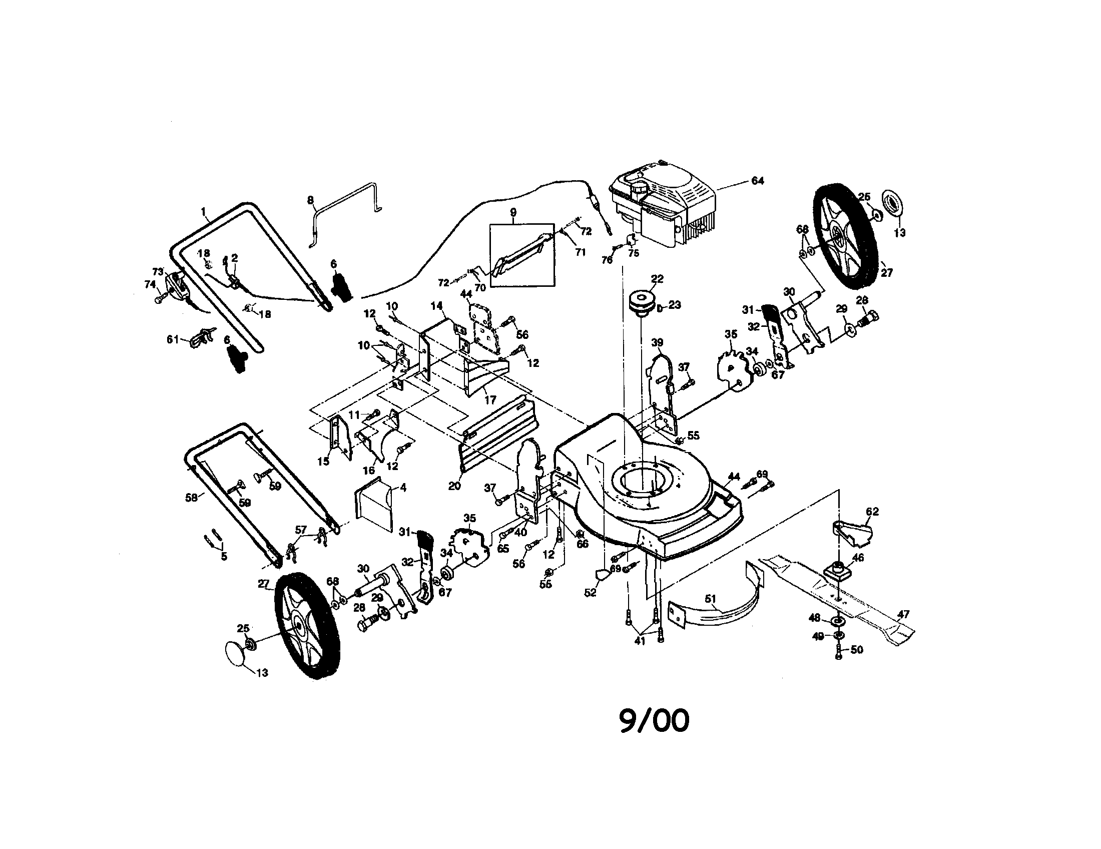 ENGINE/WHEELS/HANDLE