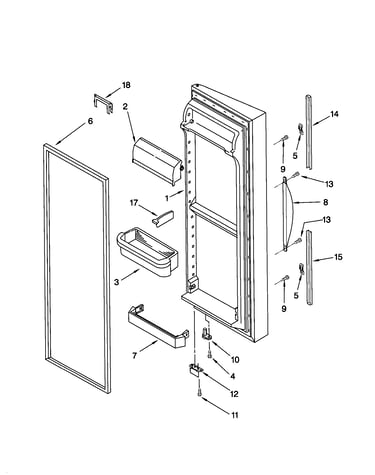 Refrigerator door