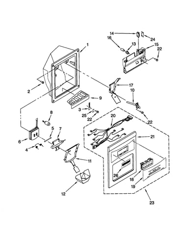 Dispenser front