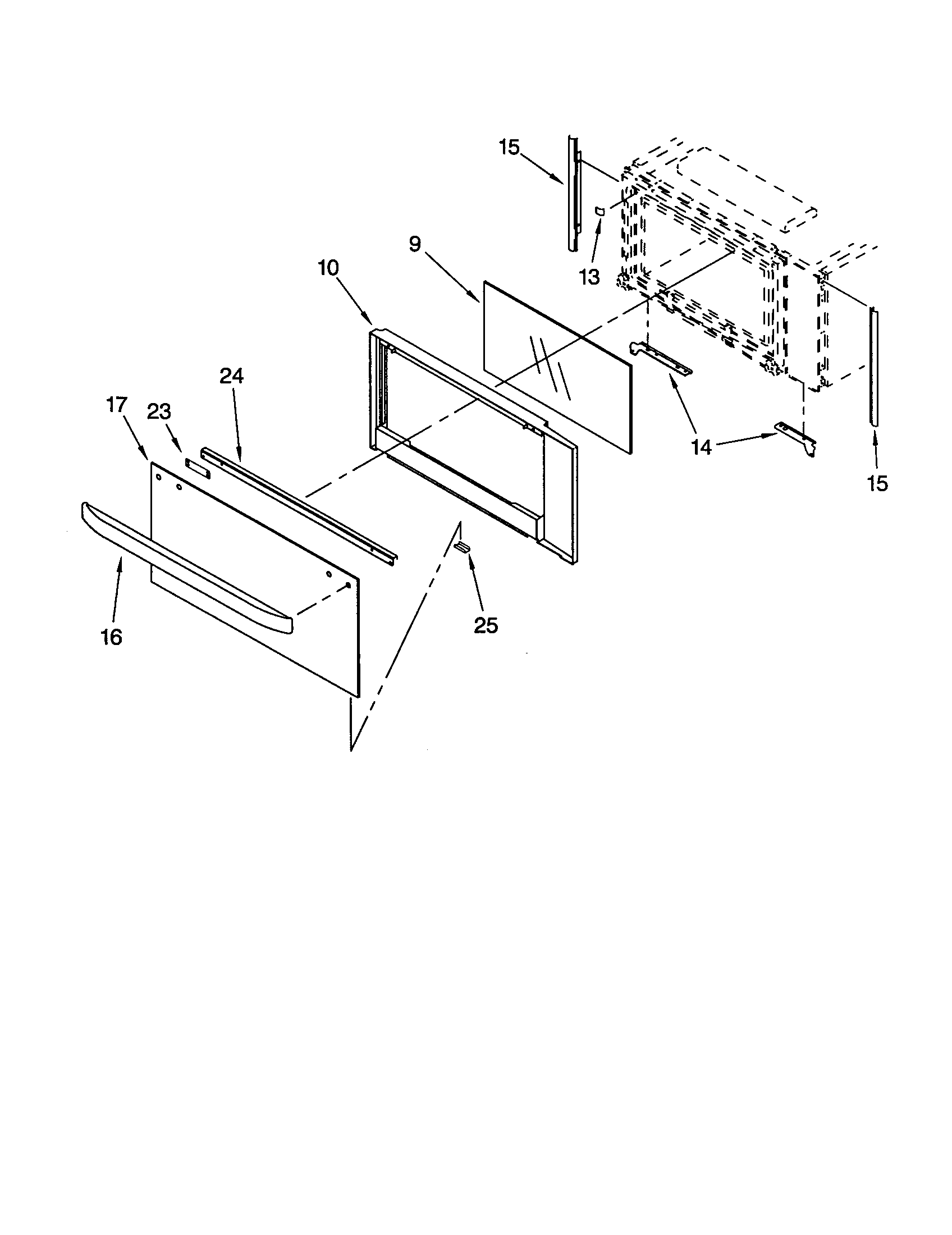 MICROWAVE DOOR