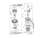 Whirlpool DU920PFGT4 pump and motor diagram
