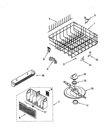 Lower dishrack