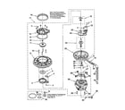 Whirlpool DU912PFGT2 pump and motor diagram