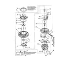 Whirlpool DU925SCGB3 pump and motor diagram