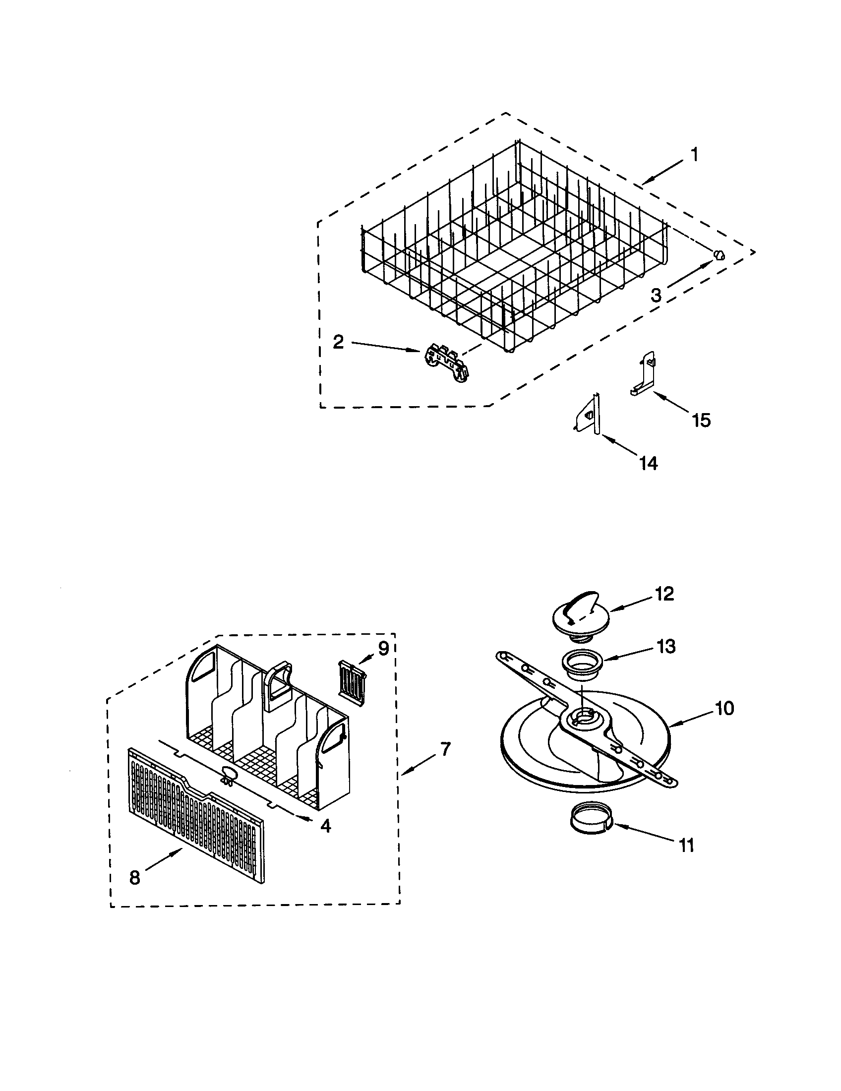 Lower dishrack