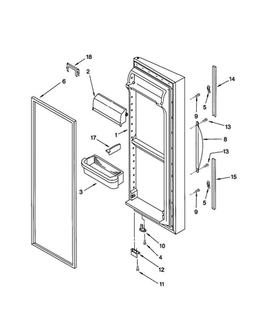Refrigerator door