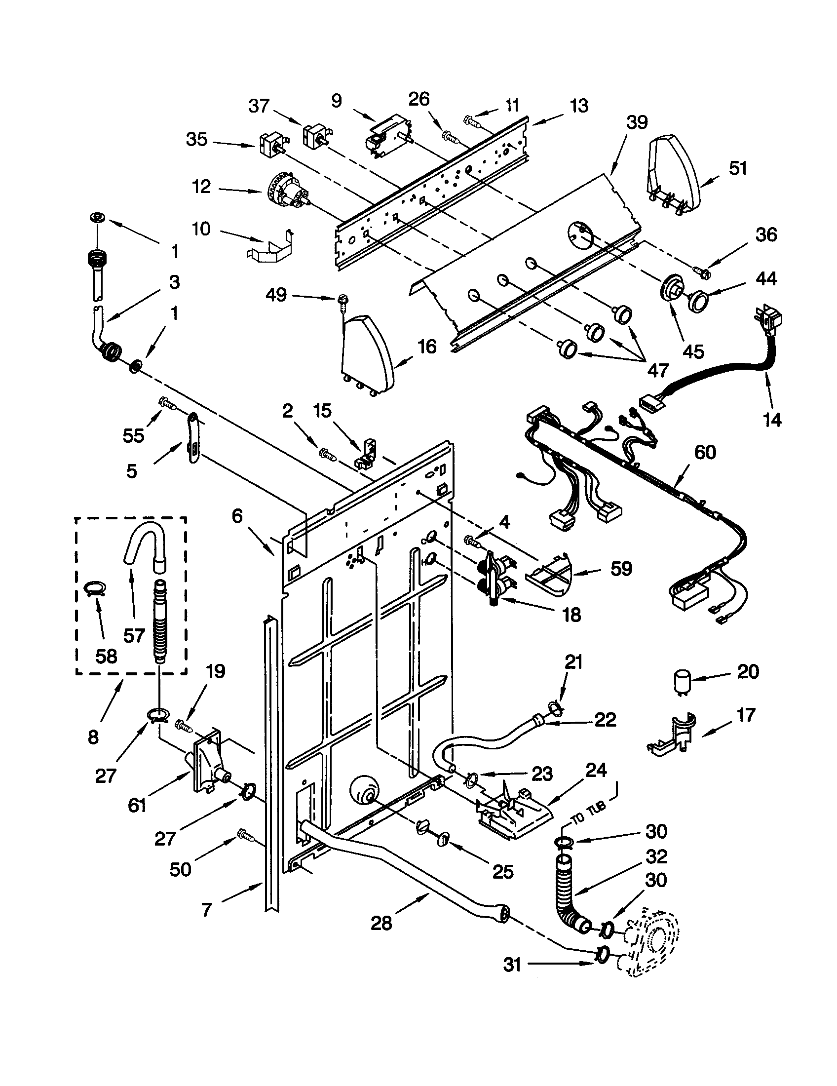 Controls and rear panel