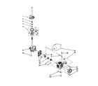 Whirlpool LSQ8520JQ1 brake/clutch/gearcase/motor/pump diagram