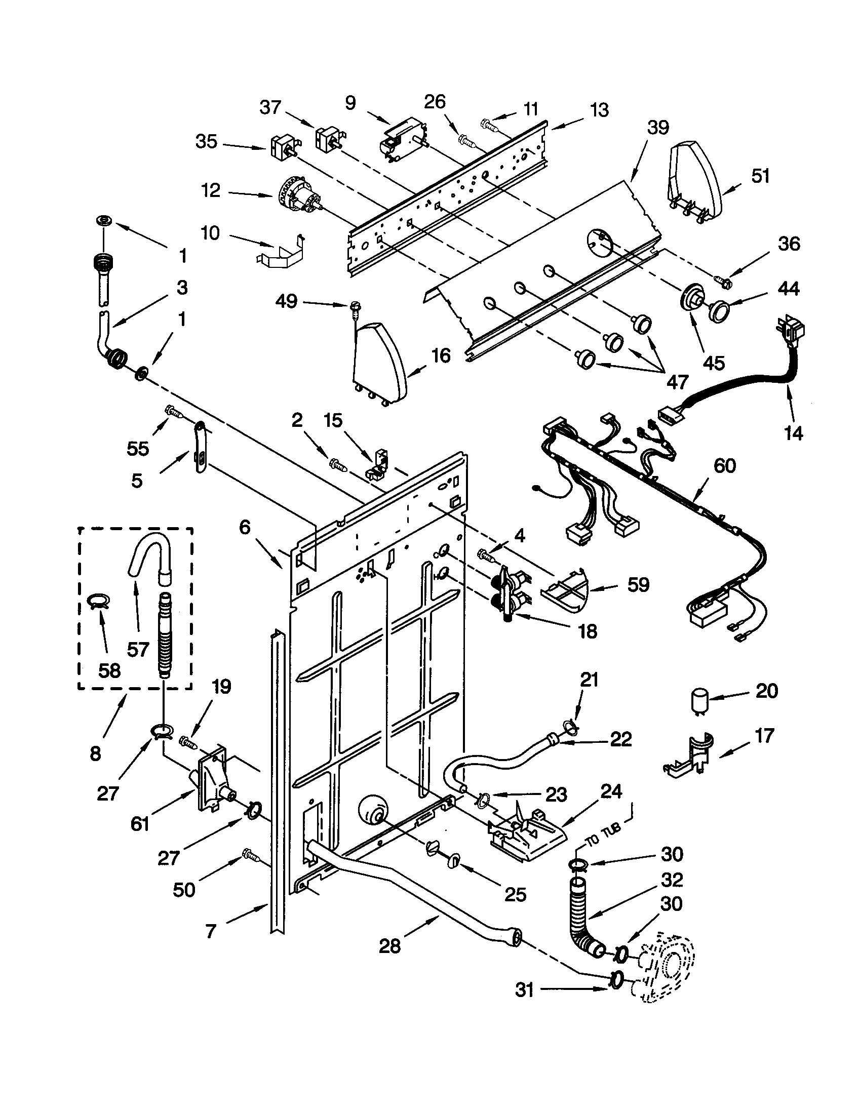 Controls and rear panel