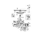 Maytag PDB2420AWX pump and motor diagram
