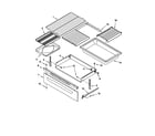 Kenmore 66592014100 drawer and broiler diagram