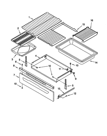 Drawer and broiler
