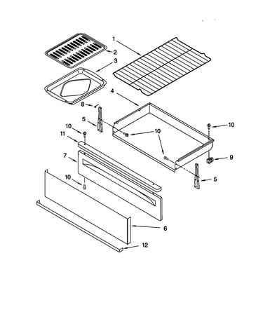 Drawer and broiler