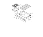 Whirlpool RF302BXGV1 drawer and broiler diagram